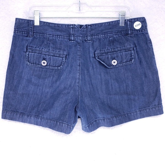 Ann Taytor LOFT Jean Shorts Women Size 14 Mid Rise Denim Pants - Picture 4 of 6